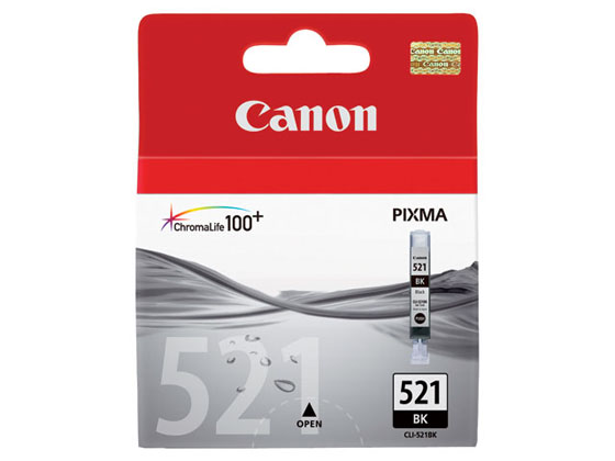 CANON CLI-521BK MUSTEPATRUUNA MUSTA - Canon-mustesuihkuvärit - 4960999577470 - 1