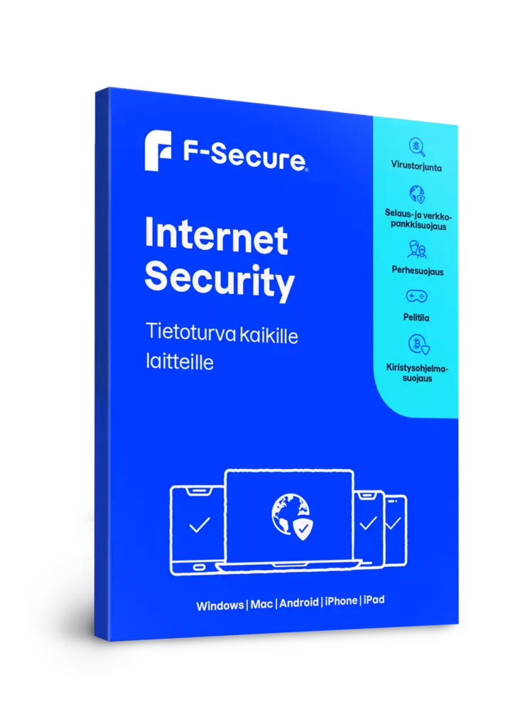 F-SECURE INTERNET SECURITY 3 LAITETTA - Tietoturvaohjelmistot - 6430052578600 - 1