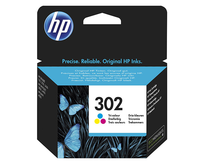 HP 302 KOLMIVÄRIMUSTEPATRUUNA - HP-mustesuihkuvärit - 888793802960 - 1