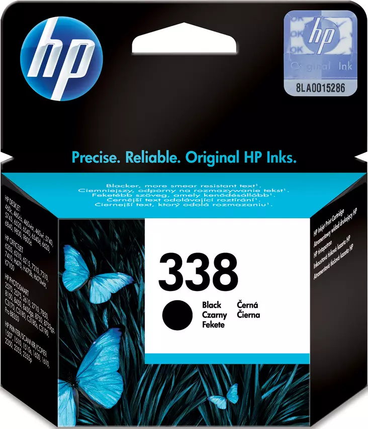 HP 338 MUSTA VÄRIPATRUUNA - HP-mustesuihkuvärit - 884962780510 - 1