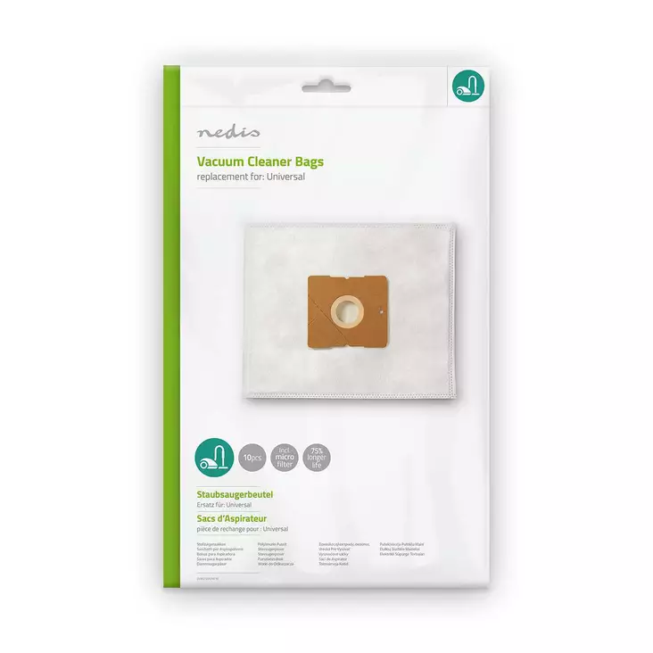 NEDIS YLEISMALLINEN MIKROKUITUPÖLYPUSSI - Imurit, pölypussit ja suodattimet - 5412810284870 - 1