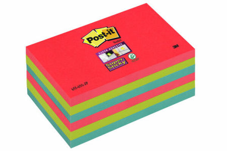 POST-IT SUPER STICKY 655 76 X 127 MM - Viestilaput ja teippimerkit - 051141968810 - 1