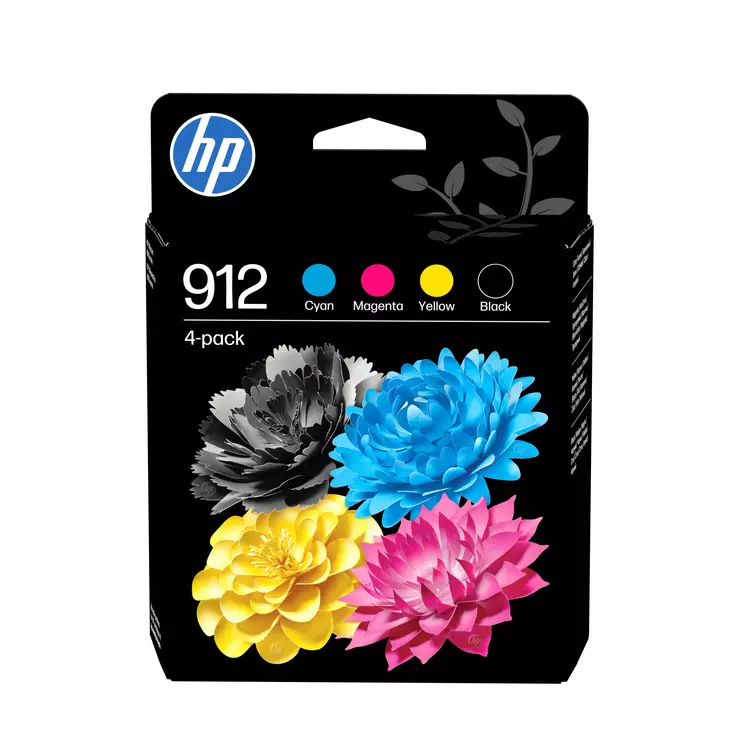 HP 912 4-PACK NELIVÄRIPAKKAUS - HP-mustesuihkuvärit - 199485042770 - 1