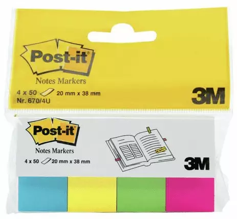 POST-IT 670/4U MERKKAAJA - Viestilaput ja teippimerkit - 3134375393980 - 1