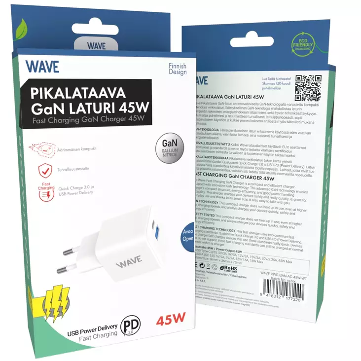 WAVE 45W PIKALATAAVA GAN-VERKKOLATURI - Verkkolaturit - 6418312177220 - 1