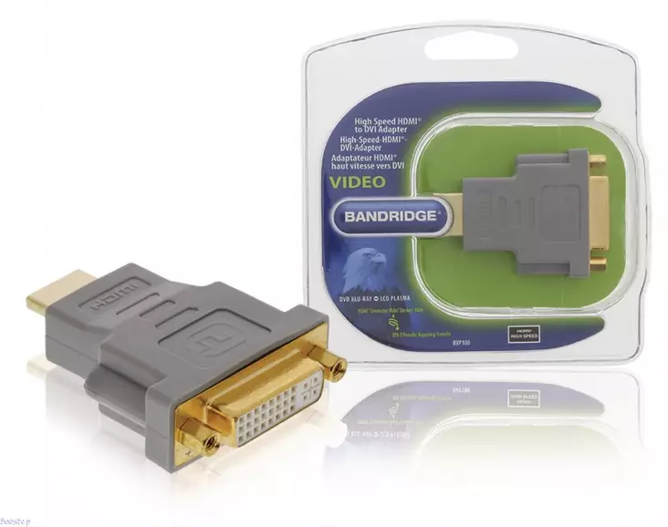 BANDRIDGE BVP100 HDMI-DVI-ADAPTERI - Adapterit ja jakajat - 8717587016431 - 1
