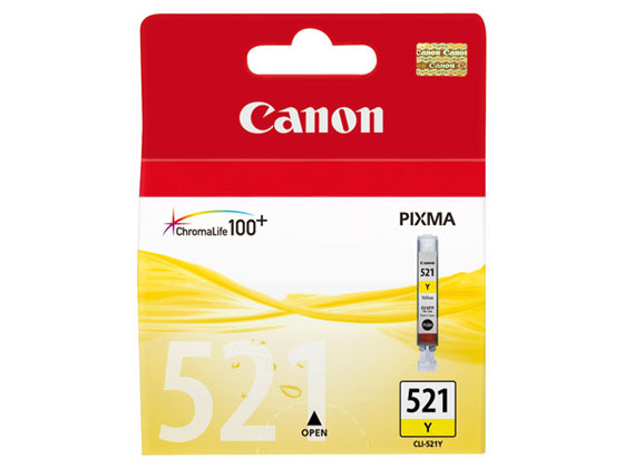 CANON CLI-521Y YELLOW VÄRIPATRUUNA - Canon-mustesuihkuvärit - 4960999577531 - 1