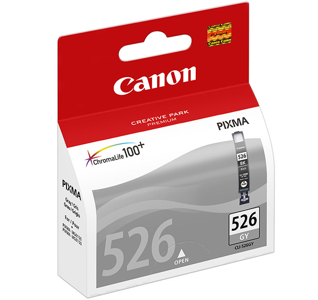 CANON CLI-526GY MUSTEPATRUUNA HARMAA - Canon-mustesuihkuvärit - 4960999672151 - 1
