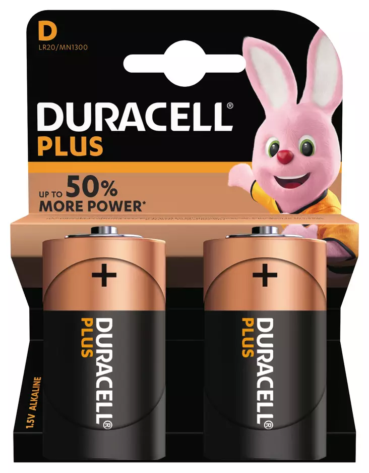 DURACELL PLUS POWER D-PARISTO - Paristot ja akkuparistot - 5000394019171 - 1