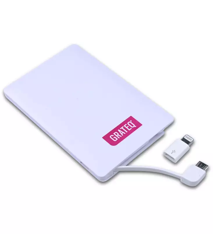 GRATEQ VARAVIRTALÄHDE POWER CARD 2500MAH - Varavirtalähteet - 6438327811001 - 1