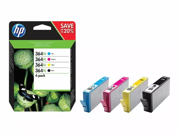 HP 364XL NELIVÄRIPAKKAUS, CMYK - HP-mustesuihkuvärit - 889894508911 - 1