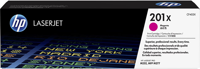 HP CF403X 201X MAGENTA LASERVÄRIKASETTI - HP-laservärit - 888793238011 - 1