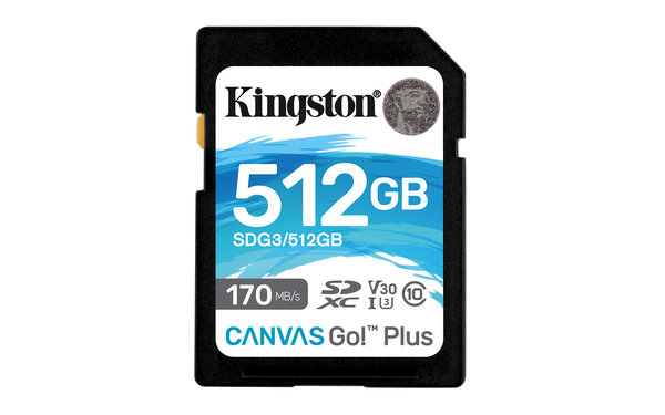 KINGSTON CANVAS GO! PLUS 512GB SDXC - Muistikortit - 740617301571 - 1
