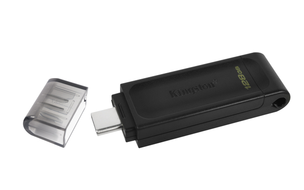 KINGSTON DATATRAVELER 70 128GB USB-C 3.2 - USB-muistitikut - 740617305371 - 1