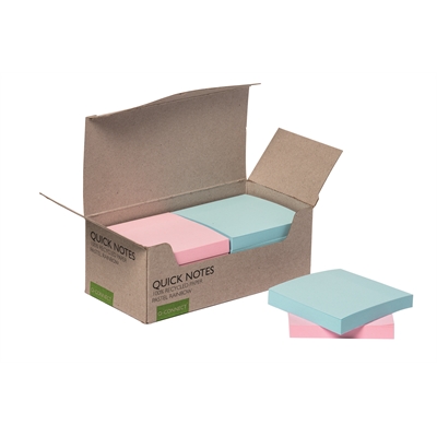 Q-CONNECT VIESTILAPPU 76X76MM PASTELLI - Viestilaput ja teippimerkit - 5706002173241 - 1