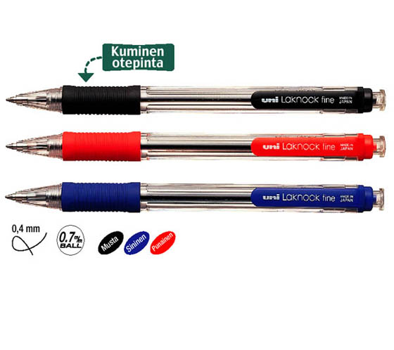 UNI LAKNOCK SN-101 KUULAKYNÄ FINE 0,4MM - Kuulakynät - 4902778918531 - 1