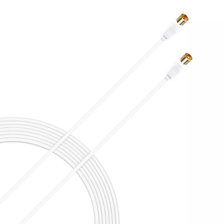 WAVE ANTENNIKAAPELI 1.5M, VALKOINEN - Antennikaapelit - 6418312138061 - 1