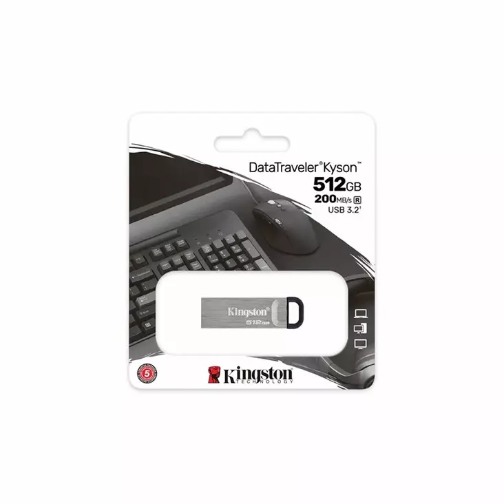 KINGSTON DATATRAVELER KYSON 512 GB - USB-muistitikut - 740617340761 - 1