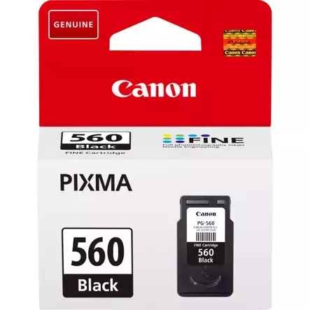 CANON PG-560 MUSTA VÄRIPATRUUNA - Canon-mustesuihkuvärit - 4549292144642 - 1