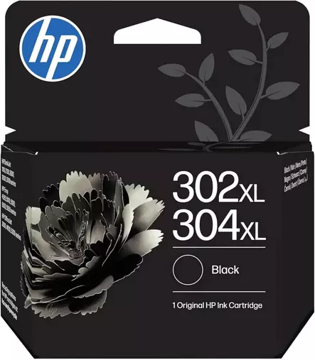 HP 302XL / 304XL MUSTA VÄRIPATRUUNA - HP-mustesuihkuvärit - 199764139702 - 1
