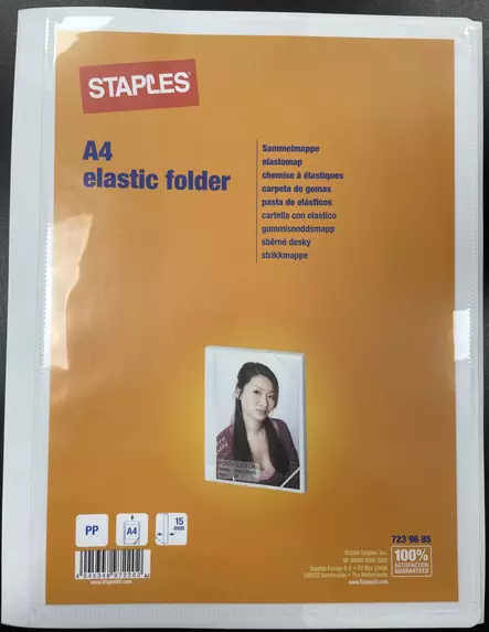 STAPLES PP KULMALUKKOKANSIO 15MM - Mapit ja kansiot - 4045348972202 - 1