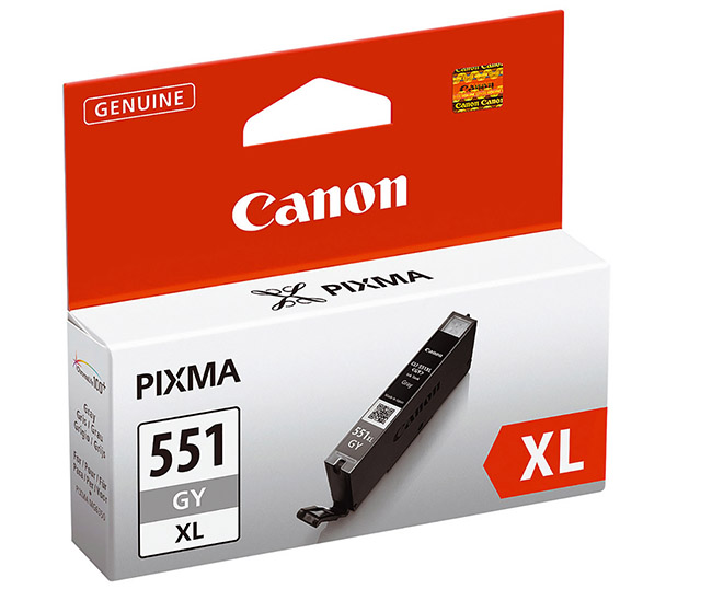 CANON CLI-551GY XL MUSTEPATRUUNA HARMAA - Canon-mustesuihkuvärit - 4960999904542 - 1