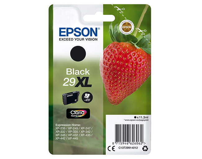 EPSON 29XL MUSTA VÄRIPATRUUNA - Epson-mustesuihkuvärit - 8715946626062 - 1