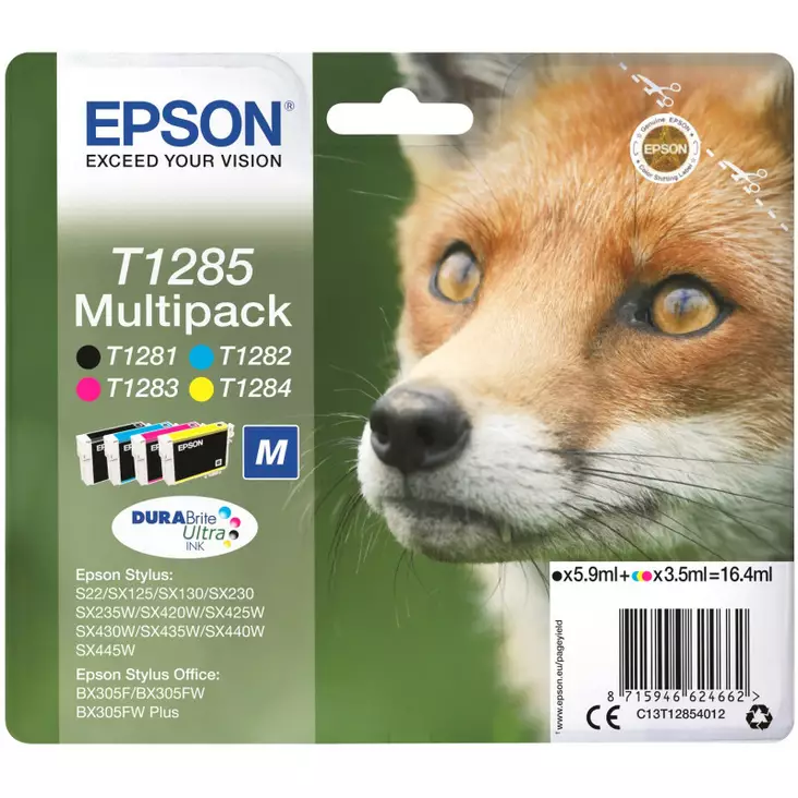 EPSON T1285 NELIVÄRIPAKKAUS - Epson-mustesuihkuvärit - 8715946624662 - 1