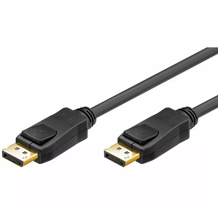 GOOBAY DISPLAYPORT-KAAPELI 2M, MUSTA - Näyttökaapelit - 4040849659232 - 1