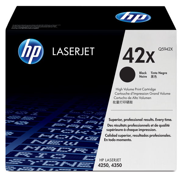 HP 42X Q5942X MUSTA LASERVÄRIKASETTI - HP-laservärit - 829160221762 - 1