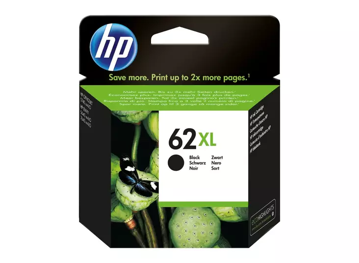 HP 62XL MUSTA VÄRIPATRUUNA - HP-mustesuihkuvärit - 888182461952 - 1