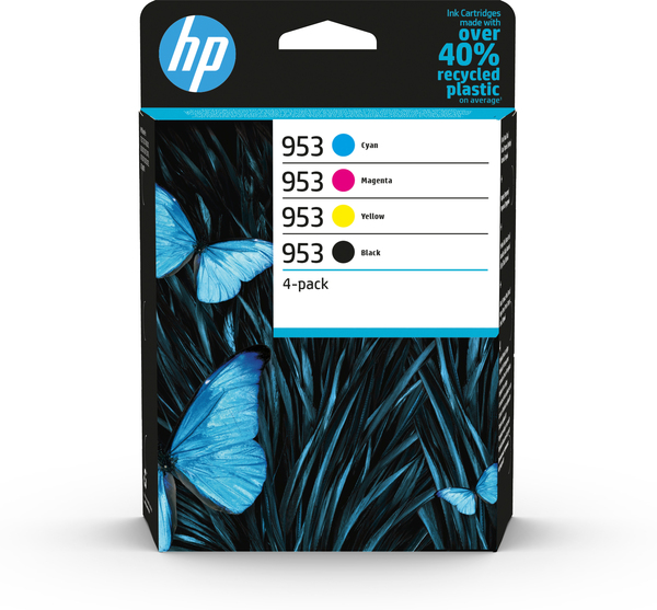 HP 953 4-PACK CMYK-NELIVÄRIPAKKAUS - HP-mustesuihkuvärit - 195122352202 - 1