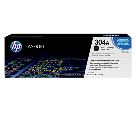 HP CC530A 304A MUSTA LASERVÄRIKASETTI - HP-laservärit - 883585301492 - 1