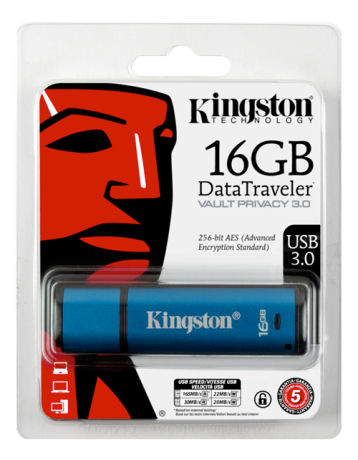 KINGSTON DATATRAVELER VAULT PRIVACY 16GB - USB-muistitikut - 740617223392 - 1