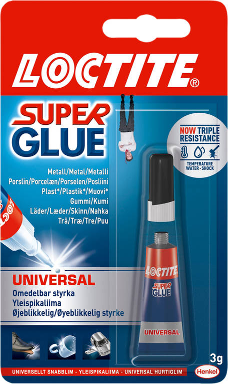 LOCTITE SUPER GLUE ORIGINAL PIKALIIMA 3G - Teipit ja liimat - 5010266241142 - 1
