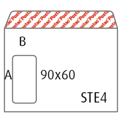 POSTAC E4 ISO-IKKUNAKUORI STE4AH9060 - Kirjekuoret - 6420615021612 - 1