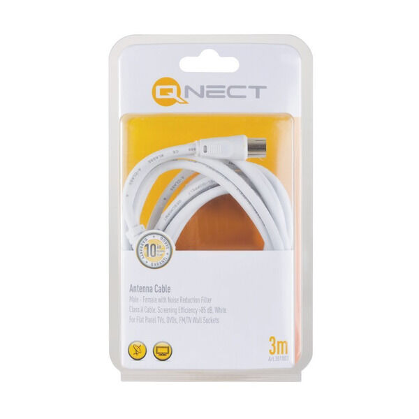 QNECT 301803 ANTENNIKAAPELI 3M - Antennikaapelit - 5706470033382 - 2