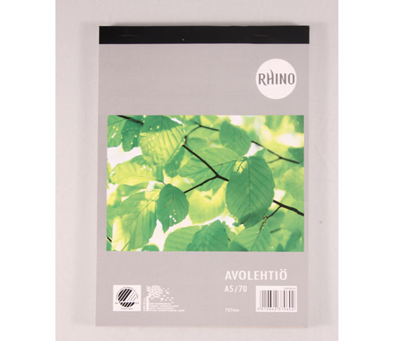 RHINO AVOLEHTIÖ A5/70 7X7MM - Vihkot ja lehtiöt - 5010642370602 - 1