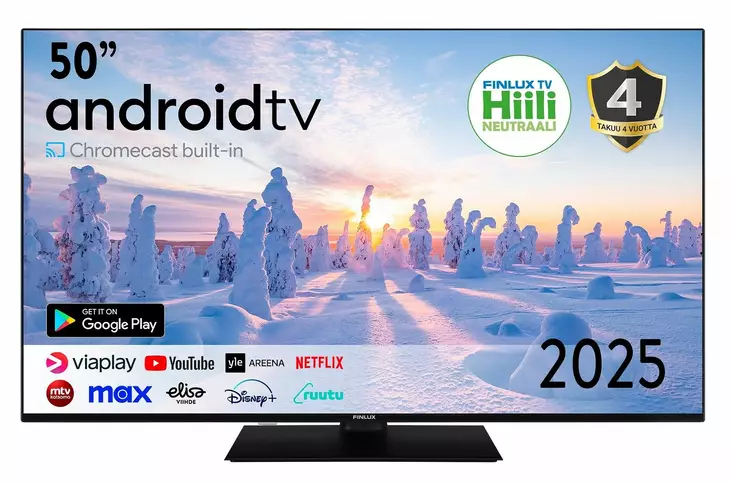 FINLUX 50G9.2ACMI 50" 4K UHD ANDROID TV - Televisiot - 6418312174182 - 1