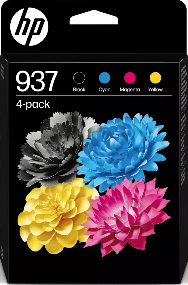 HP 937 CMYK NELIVÄRIPAKKAUS / MULTIPACK - HP-mustesuihkuvärit - 196548697632 - 1
