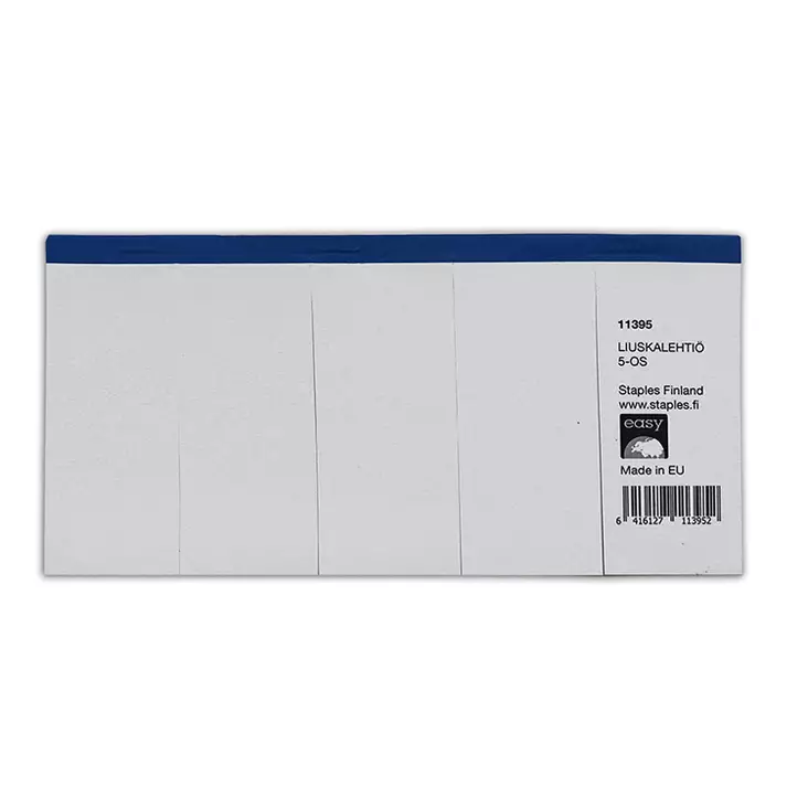 STAPLES LIUSKALEHTIÖ 5-OSAINEN 60G - Vihkot ja lehtiöt - 6416127113952 - 1