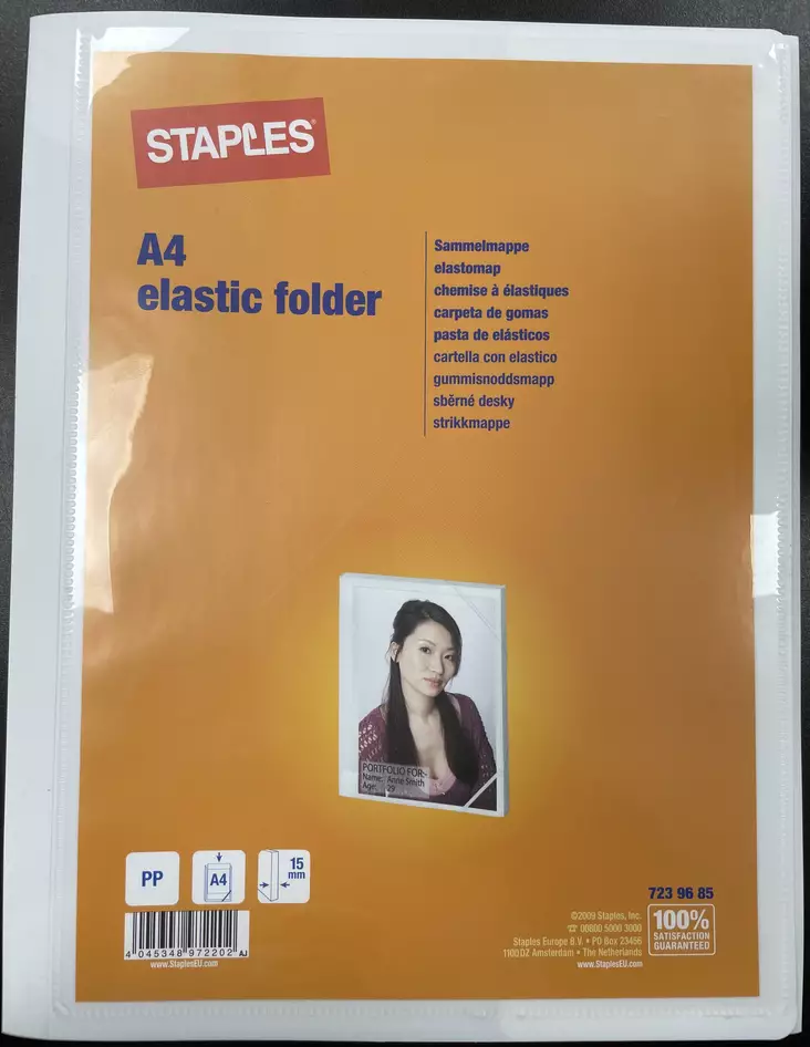 STAPLES PP KULMALUKKOKANSIO 15MM - Mapit ja kansiot - 4045348972202 - 1