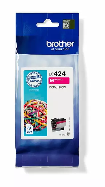 BROTHER LC424M MAGENTA VÄRIPATRUUNA - Brother-mustesuihkuvärit - 4977766810463 - 1
