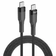 ENJOY PUNOTTU USB-C PIKALATAUSKAAPELI 1M - Lataus- ja datakaapelit - 6438195018663 - 1