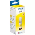 EPSON 104 YELLOW MUSTEPULLO 65ML - Epson-mustesuihkuvärit - 8715946655833 - 1