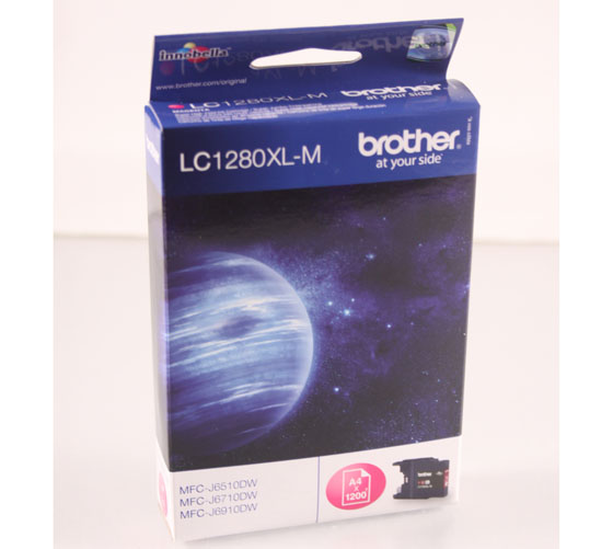 BROTHER LC1280XL-M MUSTEPATRUUNA MAGENTA - Brother-mustesuihkuvärit - 4977766694063 - 1