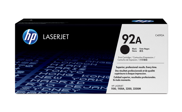 HP C4092A 92A MUSTA LASERVÄRIKASETTI - HP-laservärit - 088698585313 - 1