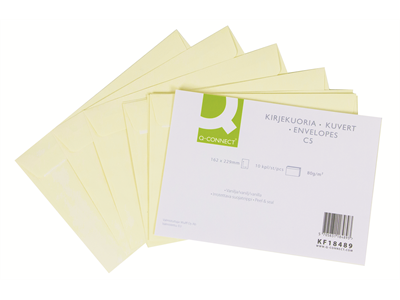 Q-CONNECT KIRJEKUORI C5 VANILJA - Kirjekuoret - 5705831184893 - 1