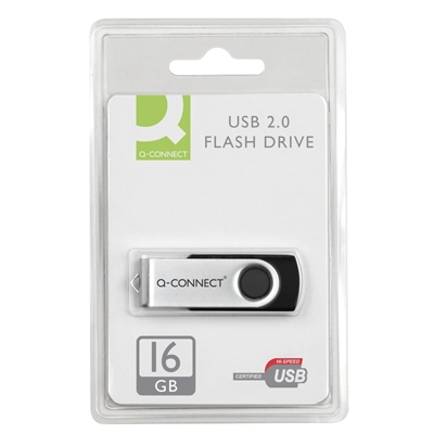 Q-CONNECT MUISTITIKKU 16GB USB 2.0 - USB-muistitikut - 5705831415133 - 1