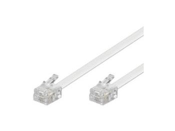 QNECT PUHELINKAAPELI 3M, VALKOINEN - Oheislaitekaapelit - 5706470014893 - 1